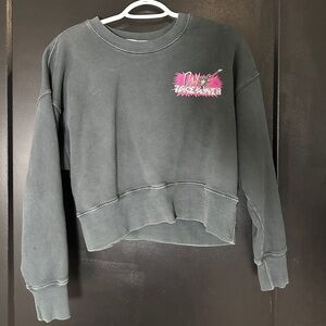 Daydreamer Gray Cropped Sweatshirt XS